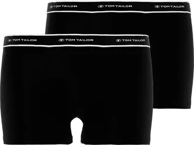 Produktbild von TOM TAILOR Herren Hip Pants schwarz uni 2er Pack Größe: 8