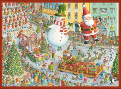 Produktbild von Weihnachtspuzzle 500 Teile - Weihnachtsparade