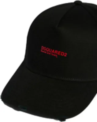 Produktbild von Dsquared2 Tears Baseball Cap schwarz uni