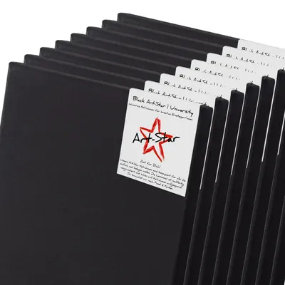 Obrázek produktu pro 8x ART-STAR UNIVERSITY BLACK CANVAS 80x100cm | napnuté plátno v rámu