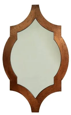 Obrázok produktu pre Zrkadlo Casa Padrino, štýl Art Deco, medená farba, rozmery 78 x 126 cm