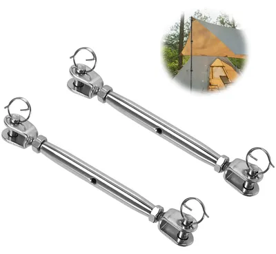 Produktbild von 2 Stück Edelstahl-Spannschlösser M6 Edelstahl-Markisenspanner Seilspanner