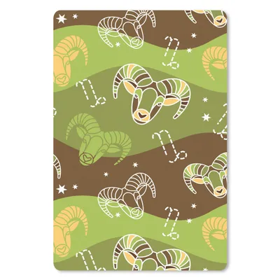 Produktbild von MuchoWow® Mauspad Mousepad Steinbock - Gestaltung - Astrologie 40x60 cm - Mousepads - Maus Mat - Pad - Mausunterlage - Schreibtisch Accesoire
