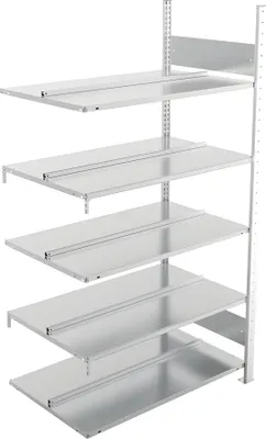 Produktbild von Anbauregal, 1.850 x 1.000 x 600 mm 5 Böden, Feldlast: 1.100 kg,