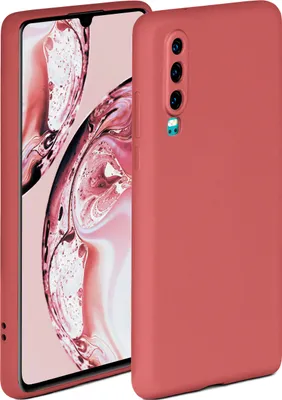 Produktbild von Soft-Case für Huawei P30, Farbe:Sonnenuntergangsrot