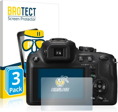 Produktbild von 3x BROTECT Schutzglas für Panasonic Lumix DMC-FZ72 Schutzfolie Panzer Folie Glas Display Schutz klar