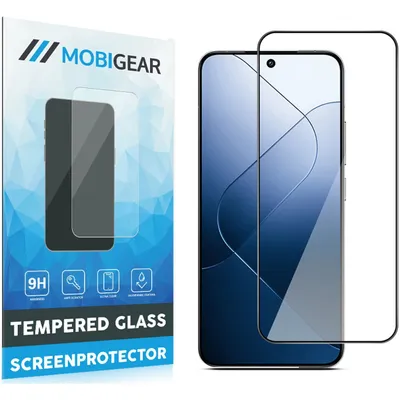 Produktbild von Mobigear Premium  Xiaomi 14 Panzerglas Gehärtetes Glas Displayschutz - Hüllenfreundlich - Schwarz