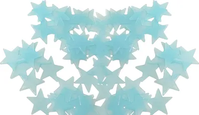 Produktbild von 100 Stück leuchtende Sterne-Wandaufkleber, die im Dunkeln leuchten, nicht klebende Sternaufkleber mit Klebeband im Lieferumfang enthalten, für die Dekoration von Decken, Schlafzimmern und Kinderzimmern