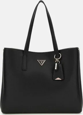 Produktbild von Guess Meridian Triangle Logo Shopper Bag in Schwarz für Damen – 37 x 29 x 11 CM / Black