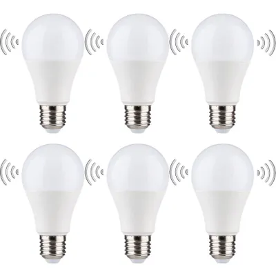 Produktbild von 6 x Müller-Licht LED Leuchtmittel Birnenform A60 5,8W = 40W E27 4000K Neutralweiß Bewegungs Sensor