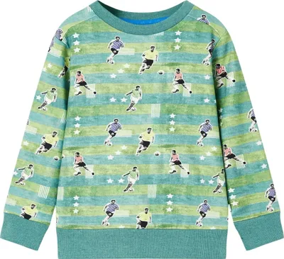 Produktbild von Kinder-Sweatshirt Hellgrün Melange 140