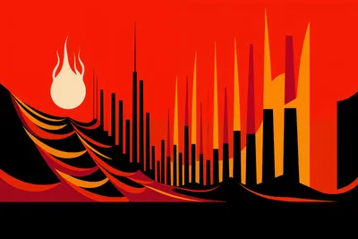 Produktbild von Plakat 30x20cm Stadt Blutfeuer