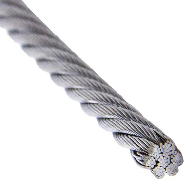 Produktbild von AG-BOX 6,0 mm Drahtseil 7x19 weich, Edelstahl A4, 50 Stück