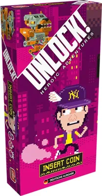 Produktbild von Spiel Unlock! Insert Coin| ab 10 Jahren | 60 Minuten| 1 bis 6 Spieler