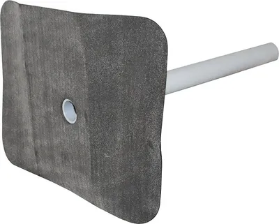 A product shot of a roof drain overflow pipe with a bitumen flange.