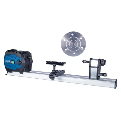 Produktbild von Scheppach DM600VARIO Drechselmaschine | 550W | variable Drehzahl von 800–3000 Umdrehungen | Werkstück max. 60 x 25 cm inkl. Planscheibe