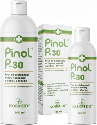 Produktbild von KOSMED Pinol P-30 Flüssigkeit zur Pflege von druck- und abriebbelasteter Haut 125 ml