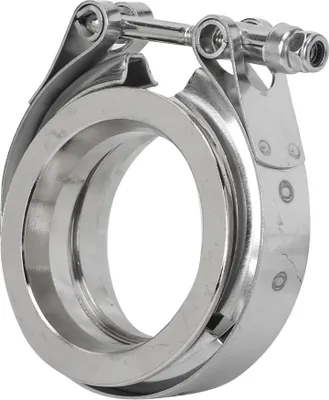 Obrázek produktu pro Nerezová V-pásková svorka s přírubou pro výfukové potrubí automobilu (2,25 palce – 57 mm)