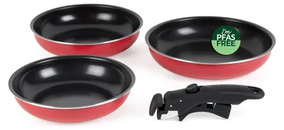 Immagine prodotto di Set di pentole Russell Hobbs Smart Clip, 20/24/28 cm, con rivestimento antiaderente