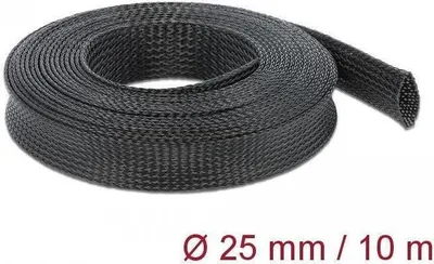 Imagen del producto de Manguera trenzada extensible Delock, 10 metros x 25 mm, color