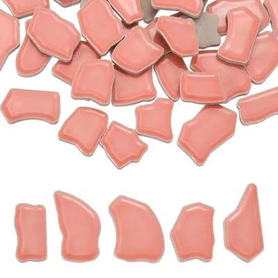 Keramik-Mosaikfliesen, 250g, 20-40mm, Rosarot, DIY