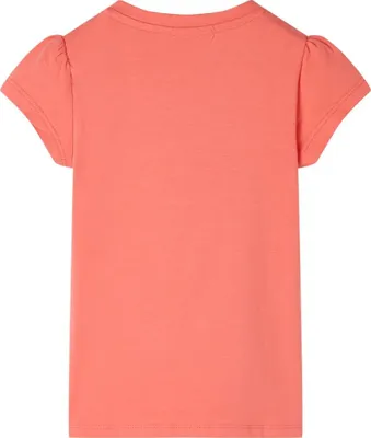 Produktbild von vidaXL Kinder-T-Shirt mit Flügelärmeln Korallenrosa 116