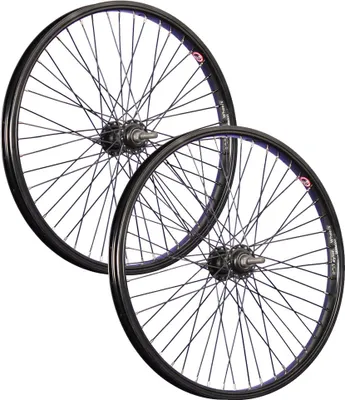 Produktbild von 20 Zoll Laufradsatz Set für Anhänger 48 Loch Vollachse schwarz 100mm