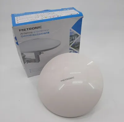 Produktbild von Metronic 427017, 36 dBi, F-Typ, Männlich, Zirkulare Polarisation, Weiß, Innen & Außen