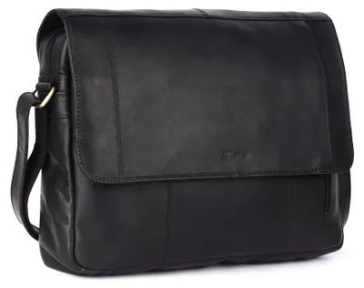 Produktbild von Benthill Umhängetasche Echt Leder | Herren & Damen Messenger Bag aus hochwertigem Rindsleder | Vintage Schultertasche Aktentasche