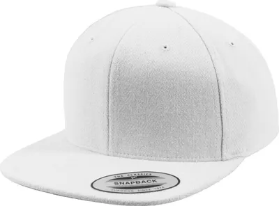 Produktbild von FLEXFIT 6689M | Melton Wool Snapback Cap, Grüne Schirmunterseite - Farbe: White - Größe: One Size