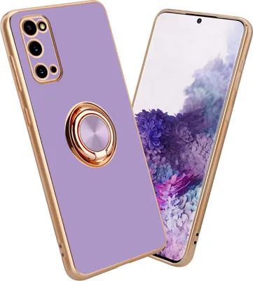 Produktbild von Cadorabo Schutzhülle für Samsung Galaxy S20 Hülle in Lila Etui Case Cover Kameraschutz magnetische Autohalterung