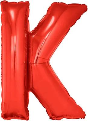 Produktbild von Folienballon rotl Buchstabe K 102 cm