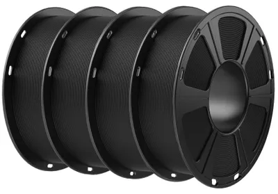 Produktbild von GEEETECH Filament PETG 1.75mm, Schwarz 4KG Spool für 3D-Drucker, 3D Drucker Filament PETG