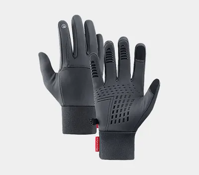 Produktbild von Handschuhe Herren Damen Laufhandschuhe(Grau,XL) Dünn Touchscreen Sporthandschuhe Fitness Warme rutschfest Winddichte Gloves für Fahrrad Laufen Radfahren Wandern Trekking