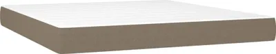 Produktbild von vidaXL Taschenfederkernmatratze Mittel Taupe 160x200x20 cm Stoff