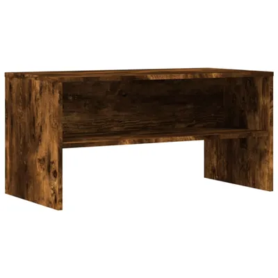 Image de vidaXL Armoire TV chêne fumé 80x40x40 cm Bois composite