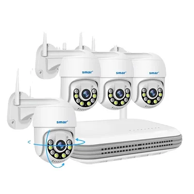 Image de Kit de caméras de surveillance, résolution 5MP, audio bidirectionnel