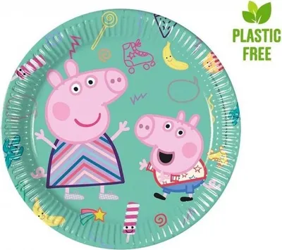 Zdjęcie produktu dla Talerzyki papierowe, Świnka Peppa, 20 cm, 8 szt.