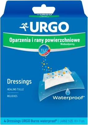 Produktbild von URGO Pflaster für Verbrennungen und oberflächliche Wunden, 4 Stk.