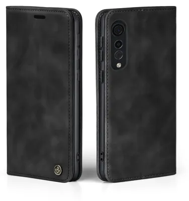 Produktbild von Handy Hülle für LG Velvet 5G Klapphülle Bookcase Flip Cover Handy Tasche Etui Farbe: Schwarz