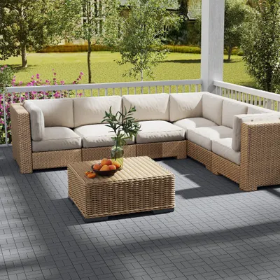 Produktbild von YZNAHRE Terrassenfliesen 11 Stück, 30x30 cm Balkon Bodenbelag Balkonfliesen mit Klicksystem Wetterfest in Holzoptik Klickfliesen Anthrazit Terassenboden Fliesen für Balkon & Terrasse, Typ C