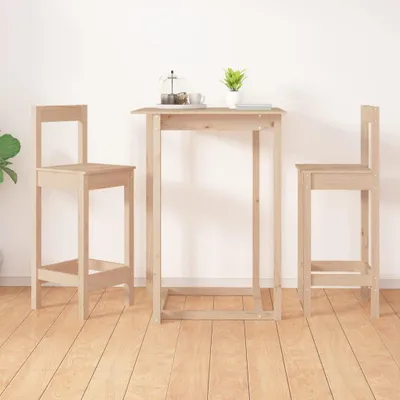 Obrázok produktu pre vidaXL Barové stoličky 2 ks 40x41,5x112 cm z masívneho borovicového dreva