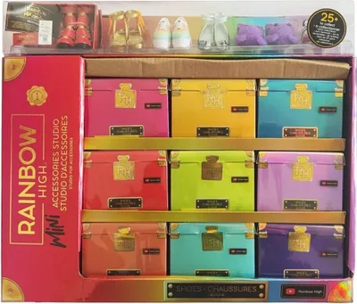 Produktbild von Rainbow High Accessories Studio Series 1, S Assortment in PDQ, Puppenschuhe, 6 Jahr(e)