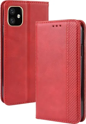 Produktbild von Mobigear Sensation iPhone 11 Hülle Klapphülle Geldbörse - Rot