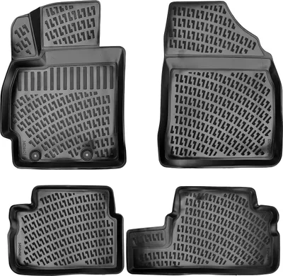 Produktbild von Rizline Gummimatten kompatibel mit Toyota Auris E150 2006–2012 Autofußmatten Auto Allwetter