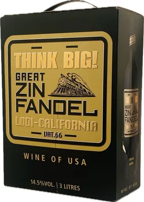 Produktbild von Think Big! Great Zinfandel Lodi- California Bag in Box 14,5% Vol. 3L