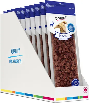 Produktbild von DOKAS - Minis Hirschfleisch 10er Pack (10 x 60g)