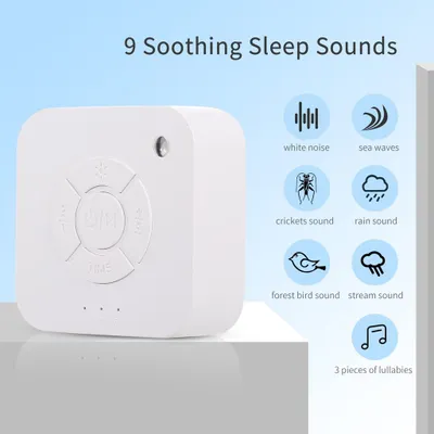 Produktbild von White Noise Machine zum Schlafen, mit 9 beruhigenden Sounds Baby Sound Machine mit Auto-Off-Timer für Erwachsene Kids at Home Office Datenschutz Yoga Travel