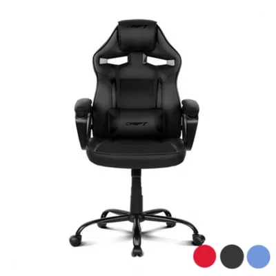 Produktbild von Drift DR50BL- Professional Gaming Chair, Kunstleder, gepolsterte Armlehnen, Kolbenklasse 4, Drehsitz, höhenverstellbar, Lordosekissen, Farbe Schwarz/Blau