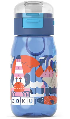 Produktbild von ZOKU Zoku - Kindertrinkflasche Flip Gulp Blue ZK 202 BL 815706021712